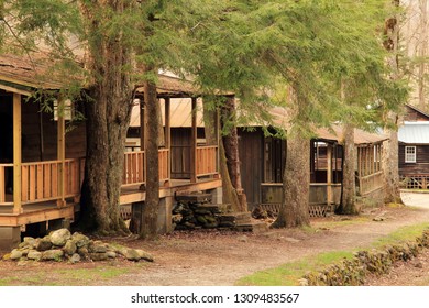 ELKMONT, TN - APRIL 9: The Elkmont Historic District In Great Smokey Mountains National Park Is Notable For Several Rustic Cabins Preserved By The National Park Service April 9, 2018 In Elkmont, TN