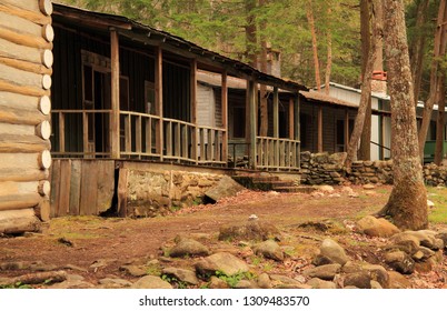 ELKMONT, TN - APRIL 9: The Elkmont Historic District In Great Smokey Mountains National Park Is Notable For Several Rustic Cabins Preserved By The National Park Service April 9, 2018 In Elkmont, TN