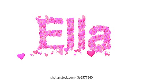 Download Wallpapers 4k Ella Vertical Text Ella Name