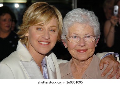 Ellen Degeneres and her mom Betty arrives on the red carpet for the 31st Annual Daytime Emmy Awards broadcast from Radio City Music Hall May 21, 2004 in New York City