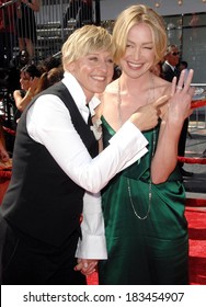 Ellen DeGeneres, Portia De Rossi At 35th Annual Daytime Emmy Awards, Kodak Theatre, HOLLYWOOD, CA, June 20, 2008 