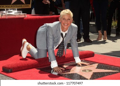 Ellen DeGeneres at the Ellen Degeneres Star on the Hollywood Walk of Fame Ceremony, Hollywood, CA 09-04-12