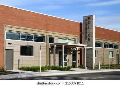 Ellensburg, WA, USA - May 04, 2022; Ellensburg Police Station In The Kittitas County City In Washington State