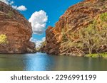 Ellery Creek Big Hole,
Spectacular waterhole, West MacDonnell National Park, MacDonnell Ranges (Tjoritja) Northern Territory, Australia