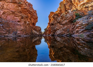 Ellery Creek Big Hole in West MacDonnell National Park, Alice Springs. - Shutterstock ID 2183065617