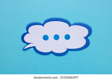 Ellipsis inside a speech bubble