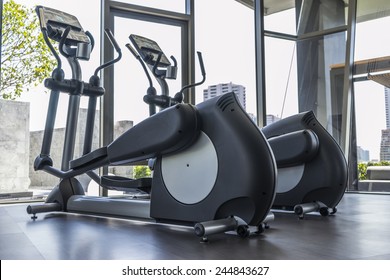 Elliptical Cross Trainer In  Fitness Room