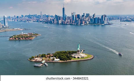 Ellis And Liberty Island, New Jersey, August 2015