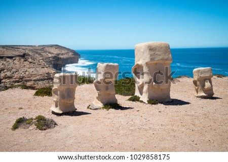 Elliston Mara Sculpture on the Cliffs, Elliston, South Australia