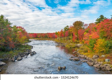 Ellsworth, Maine, during autumn leaves. - Shutterstock ID 1524124670