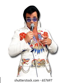 Elvis Impersonator In Las Vegas, Nevada