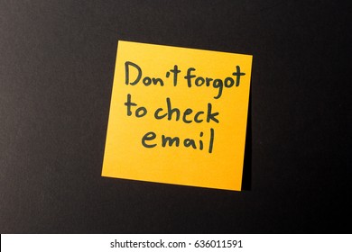 Email Check Note