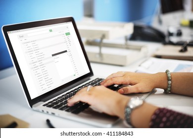 Email Correspondence Mail Message Concept - Shutterstock ID 411184843