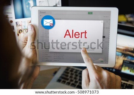 E-mail Pop up Warning Window Concept