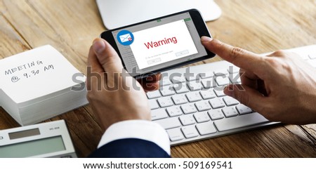 E-mail Pop up Warning Window Concept