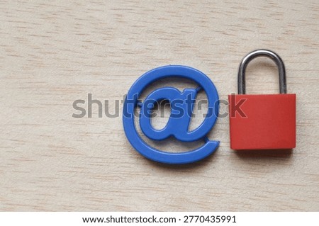 Email Privacy and Data Encryption Protection Visualized with Lock