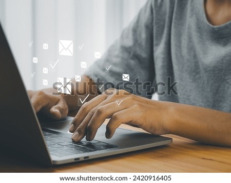 Email verification mark Document verification or security of electronic mail on the Internet