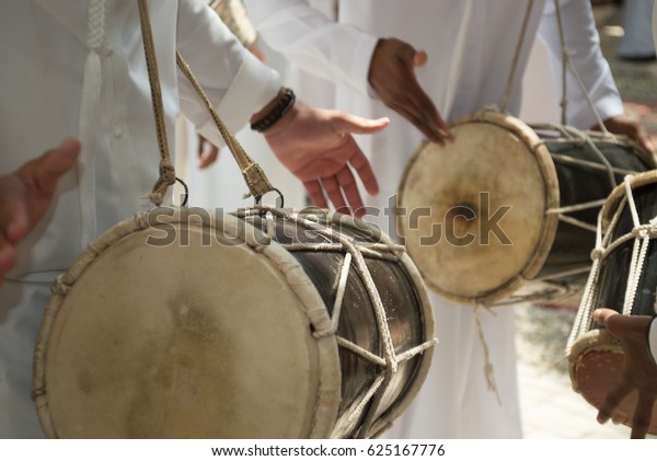 Emarati Locals Celebrating Their Traditional Way Stock Photo (Edit Now ...