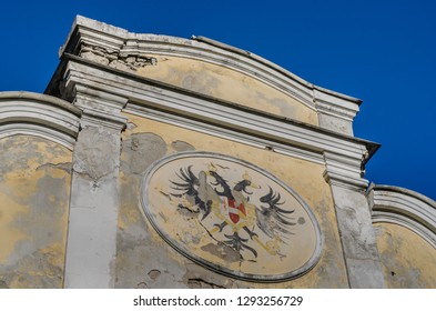 Emblem with doubleheaded eagle from a factory
