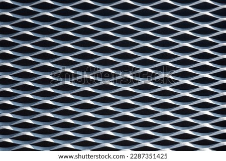 embossed triangular metal fence texture