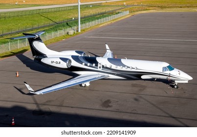 Embraer EMB-135BJ Legacy 600 Business Jet From Jet Story On The Tarmac Of Eindhoven Airport. The Netherlands - June 22, 2018