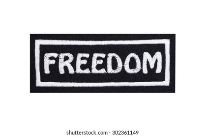 Embroidered Freedom Badge