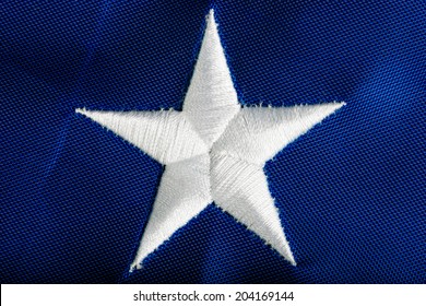 Embroidered Star American Flag Macro