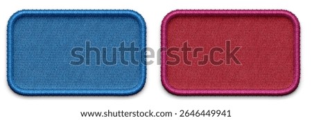Embroidery shape. Embroidery shape isolated on white.