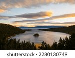 Emerald Bay Lake Tahoe at dawn