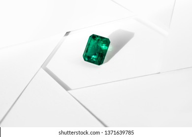 Emerald And Gemstone Crystal And Green Gem 