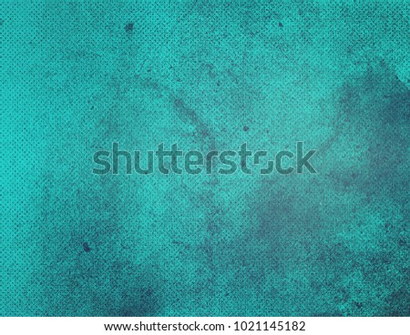 Emerald green blue abstract textured background texture to the point with spots of paint.
