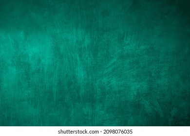 Texture du mur vert d'émeraude, arrière-plan grunge  : photo de stock