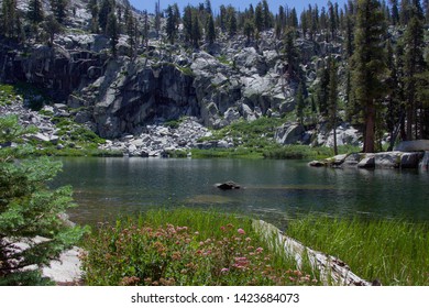 Emerald Lake In Kings Canyon Sequoia National Park California The High Sierras Hiking Path In Summertime 