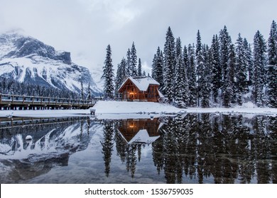 Emerald Lake Lodge In Winter