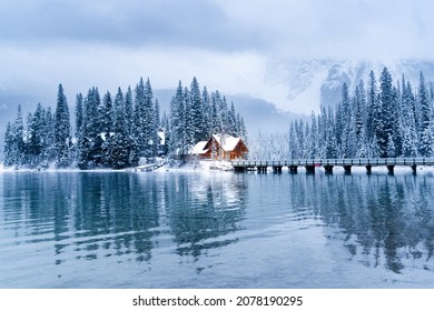 Emerald Lake Lodge In Winter