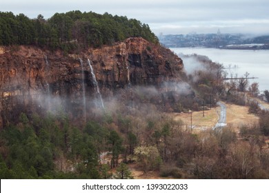 Emerald Park In The Fog, North Little Rock, AR.