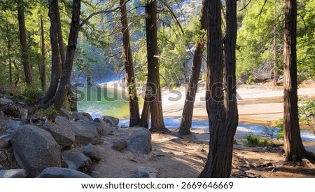 Emerald Pool below Nevada Falls - Yosemite California