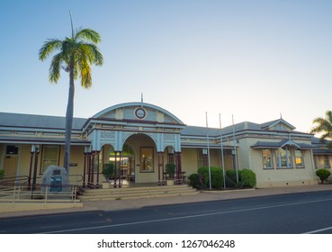 Emerald, Queensland, Australia - On December ‎25 ‎, ‎2018. - Emerald Railway Station Is A Heritage-listed Railway Station On The Central Western Railway Line Was Built In 1900 By Thomas Moir.