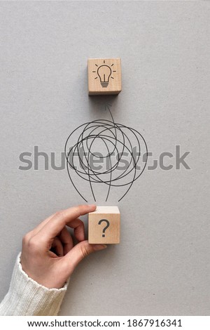 The emergence of the issue and the search for solutions. Finding the only correct solution