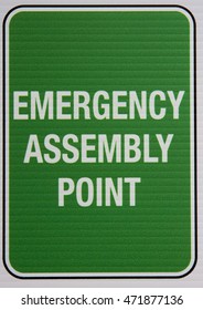 Emergency Assembly Point Sign.