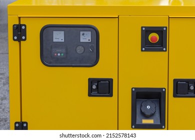 Emergency Auxiliary Electric Power Generator Diesel Unit Control Panel - Shutterstock ID 2152578143