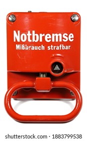 emergency brake from German train or tram (translation: emergeny brake, abuse is punishable)