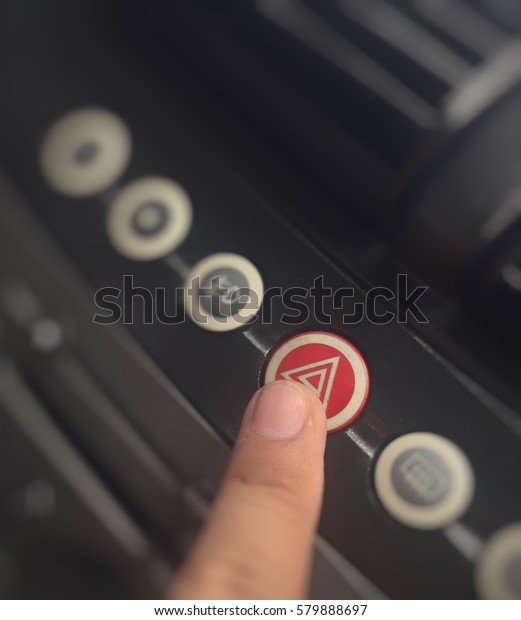 emergency button push by one\
finger