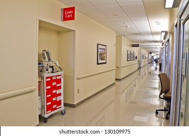 Emergency Code Cart Hospital Hallway