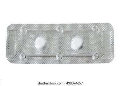 Emergency Contraception Isolated With Clipping Path