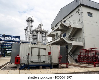 Emergency Diesel Generator In Power Plant.