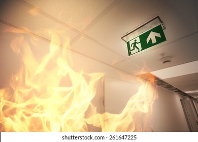 Emergency exit and fire alarm