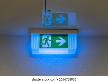 Emergency Exit Sign Floor Stock Photo 1654788985 | Shutterstock