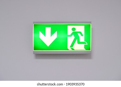 Emergency Exit Sign With Lighting