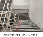 Emergency exit stairs, fire escape stairs inside the high building such as hotels, apartments, malls, etc.